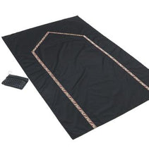 Load image into Gallery viewer, Pocket Travel Prayer Mat with Zippered Case - Black