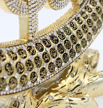 Load image into Gallery viewer, Islamic Table Decor Waw Tulip 99 Names of Allah Gold