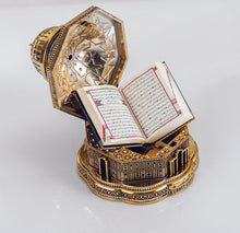 Load image into Gallery viewer, Gold Color 3D Kubbet’üs-Sahra Quran Gift Box

