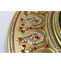 Load image into Gallery viewer, Islamic Decor Decorative Plate Gold/Black/Red Tawhid 42cm 257
