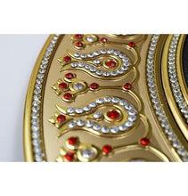 Load image into Gallery viewer, Islamic Decor Decorative Plate Gold/Black/Red Tawhid 42cm 257
