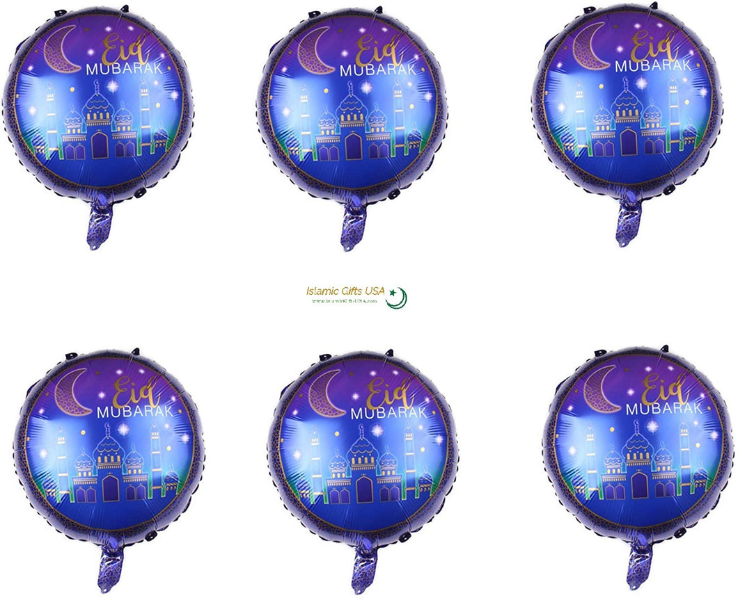 EID MUBARAK 50 MYLAR BALLOONS