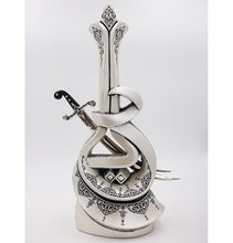 Load image into Gallery viewer, Islamic Table Decor Hazrat Ali&#39;s Sword - Mother of Pearl 2624
