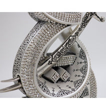 Load image into Gallery viewer, Islamic Table Decor Hazrat Ali&#39;s Sword - Mother of Pearl 2624
