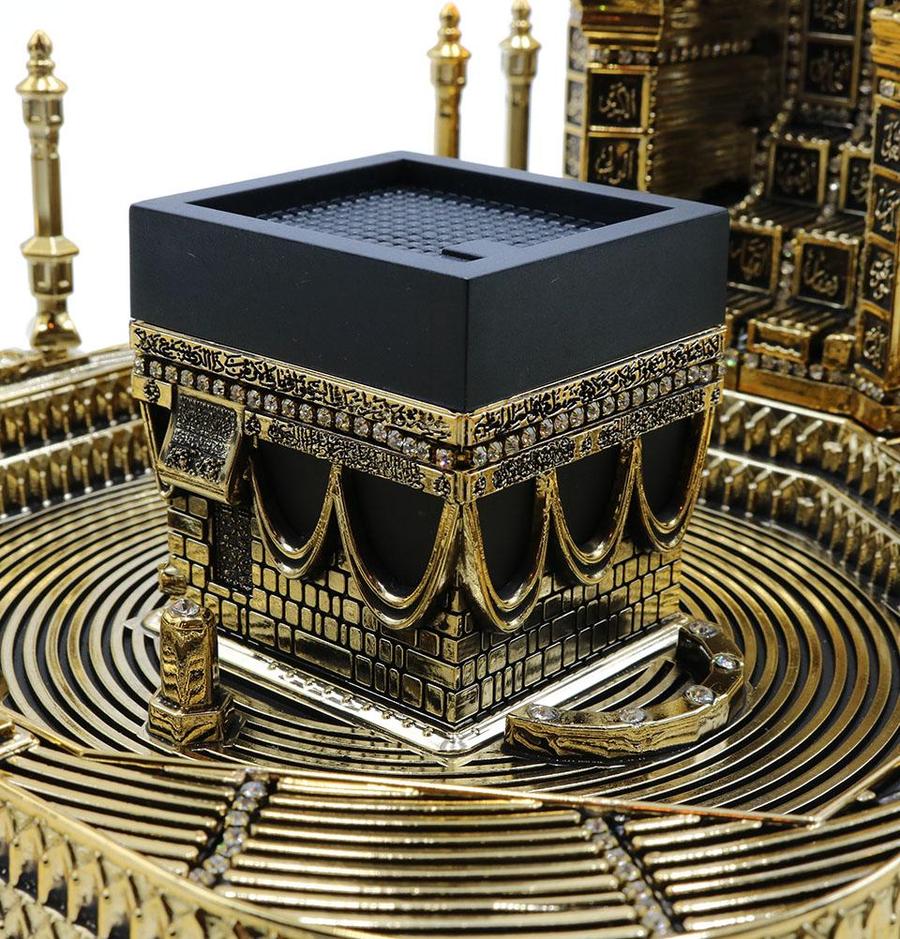 Islamic Table Decor 99 Names of Allah Kaba Clock Tower Replica - Large ...