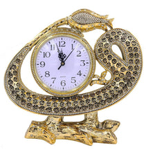 Load image into Gallery viewer, Islamic Table Decor Clock - Waw Tulip with 99 Names of Allah Gold
