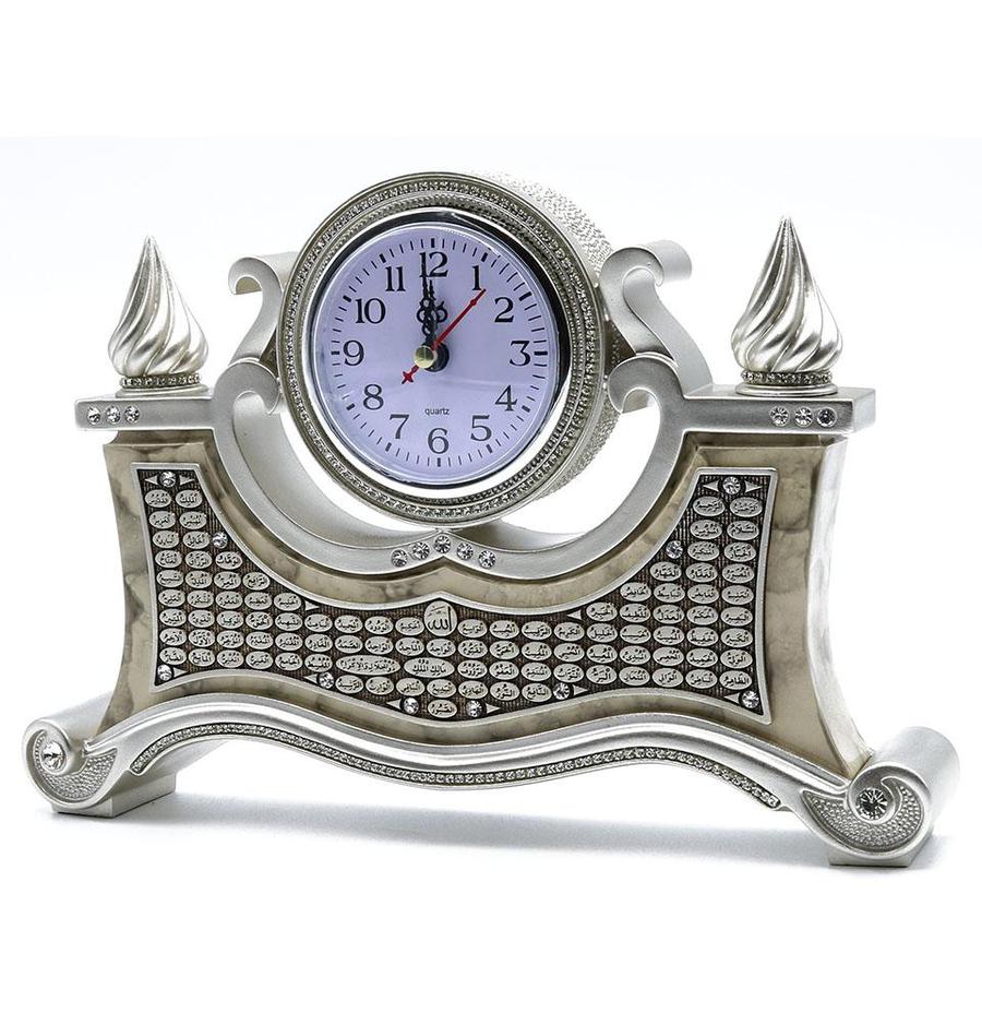 Islamic Table Decor Clock with 99 Names of Allah 3515