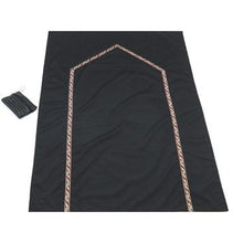 Load image into Gallery viewer, Pocket Travel Prayer Mat with Zippered Case - Black
